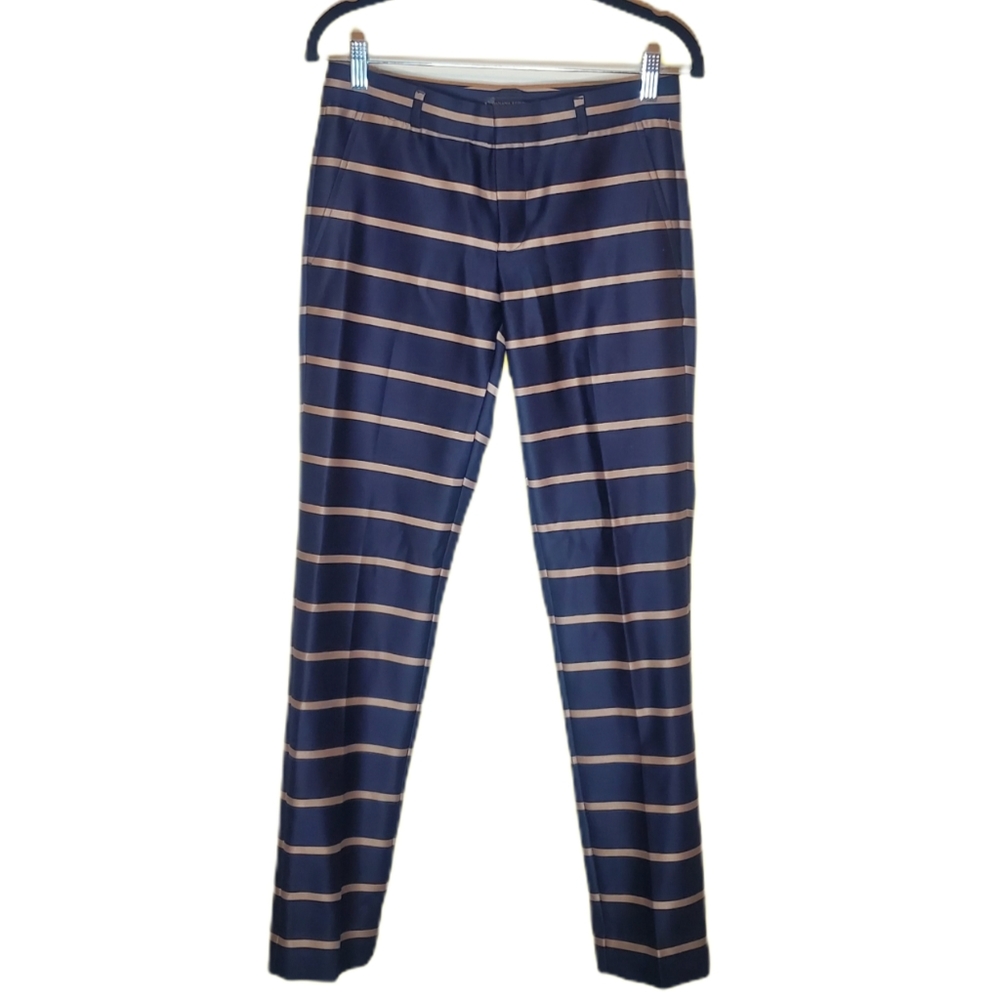 BRAND-NEW Banana Republic Navy & Gold Slacks